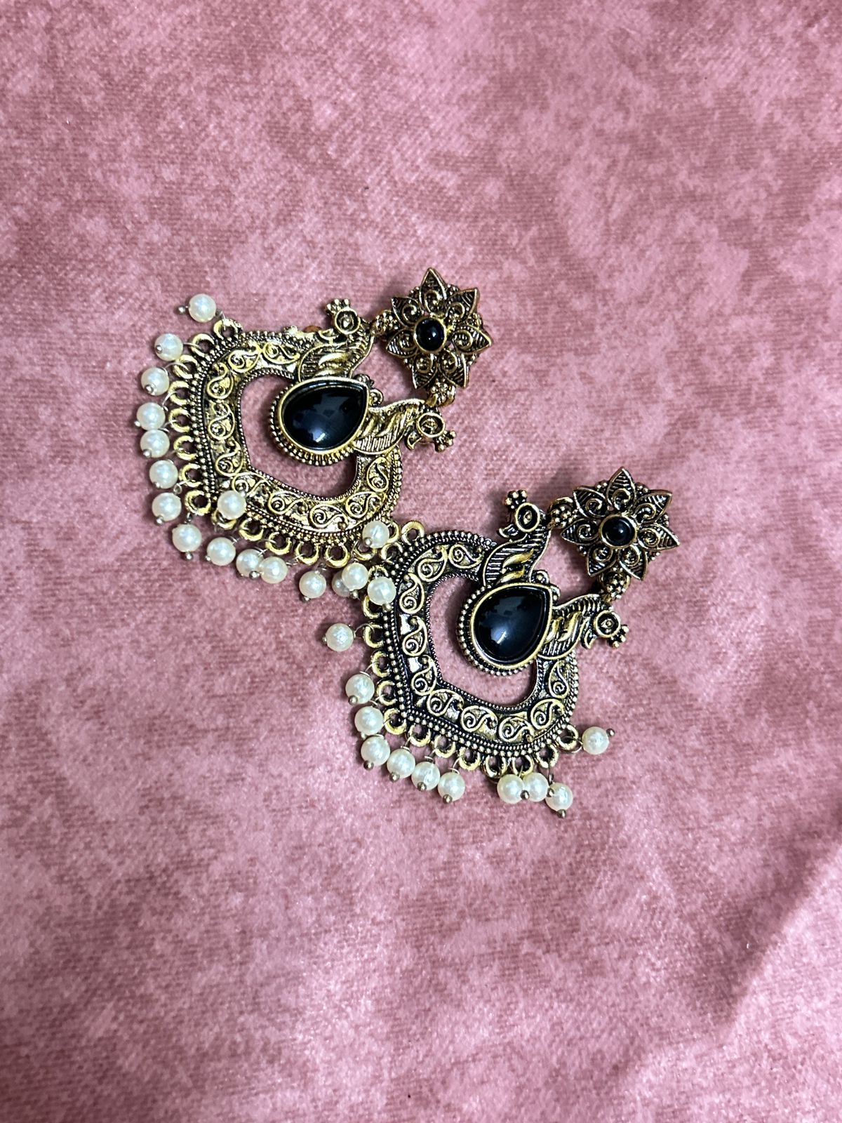 Ethnic Stone Chandbalis - Image 2